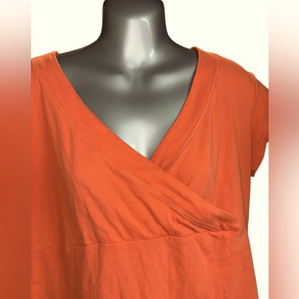 🌟 2for$30 Columbia Women Size XL Orange Cotton Short Sleeve Omni Free Shirt top - Picture 12 of 12
